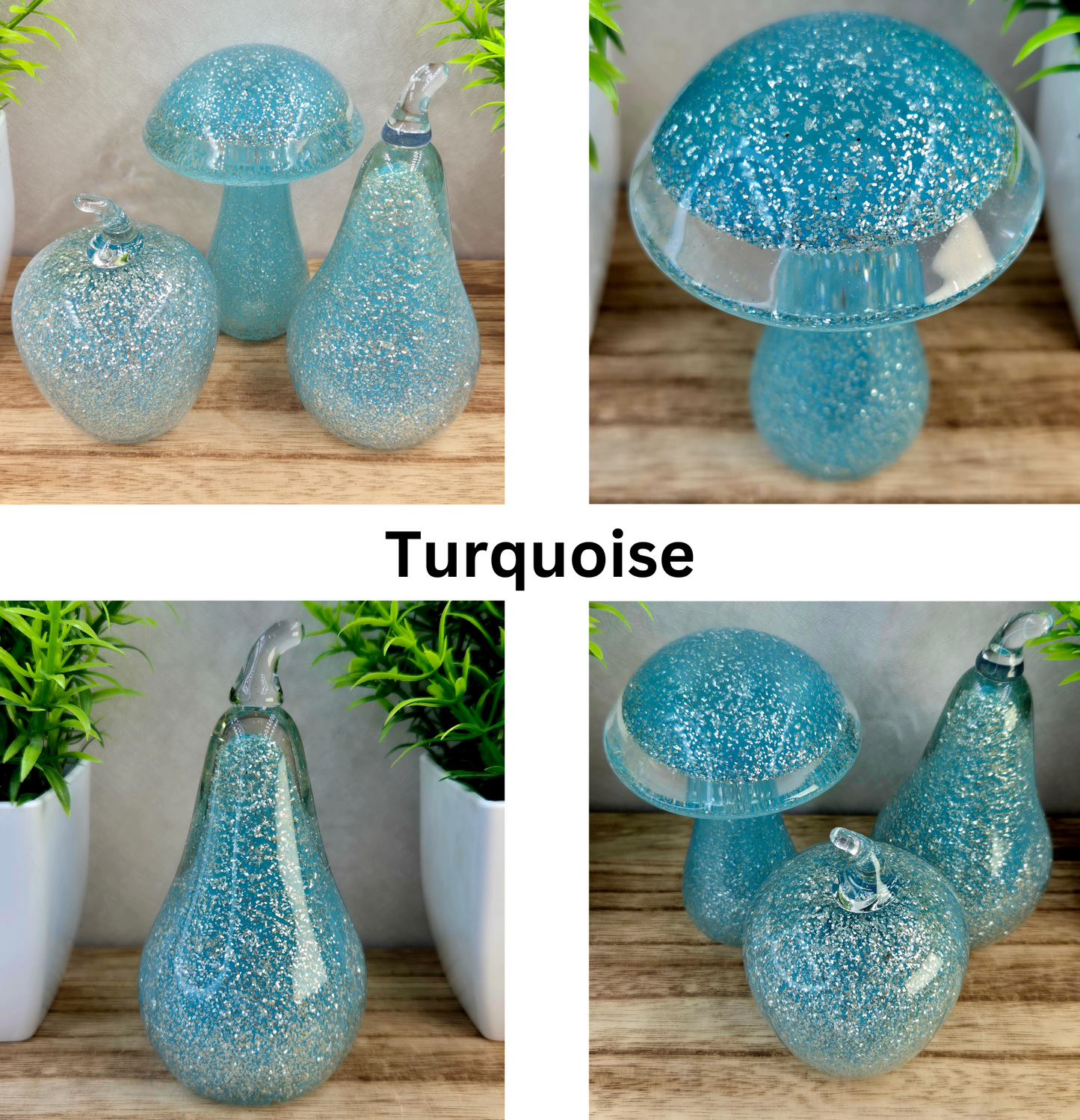 Small Memorial Apple, Pear & Mushroom (individual or set)