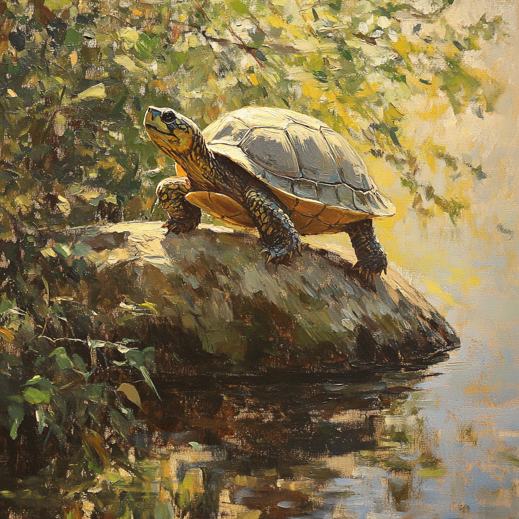 Turtle's Ascent Canvas