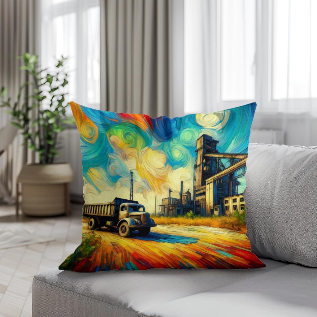 Echoes of Industry Cotton Cushion