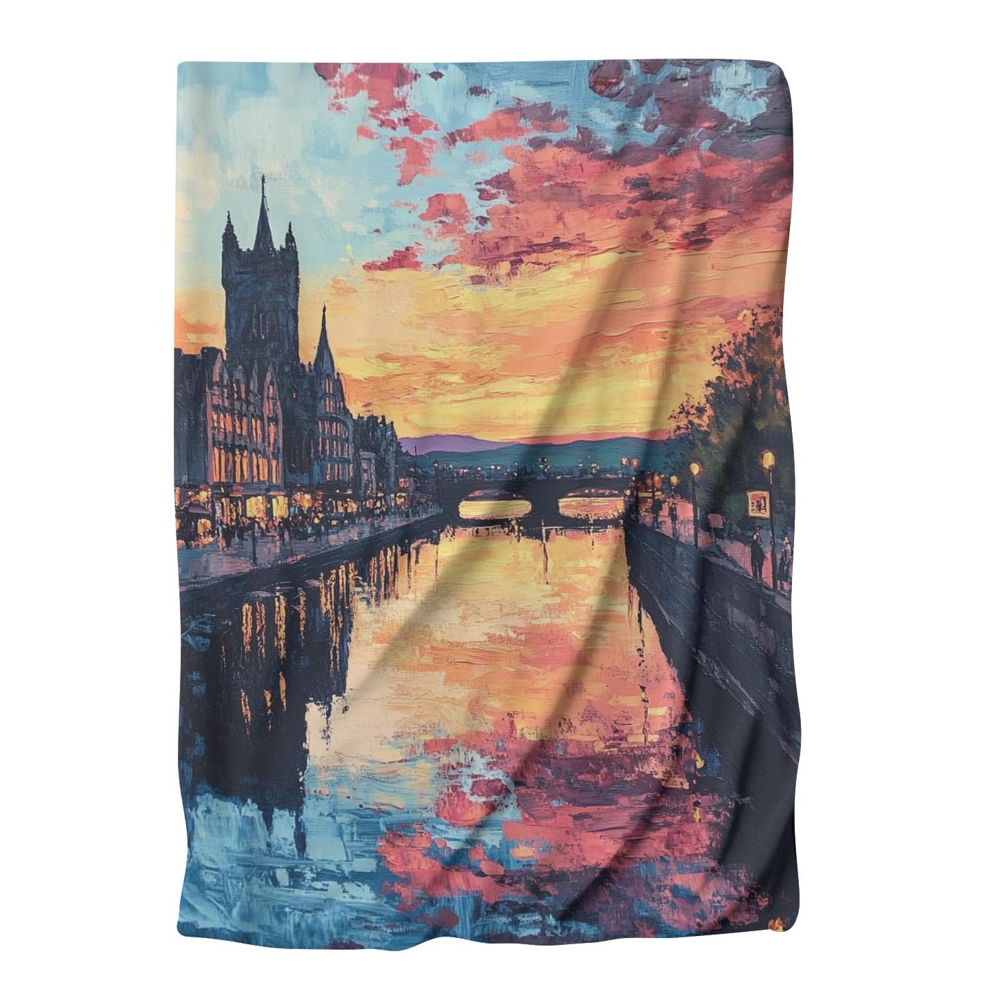 Nostalgic Sunset Over Inverness Blanket