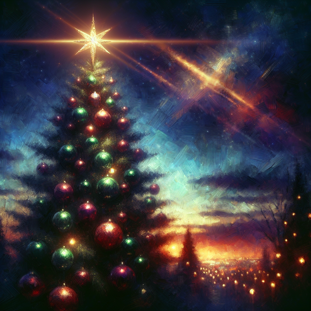 Twilight Christmas Reverie Canvas