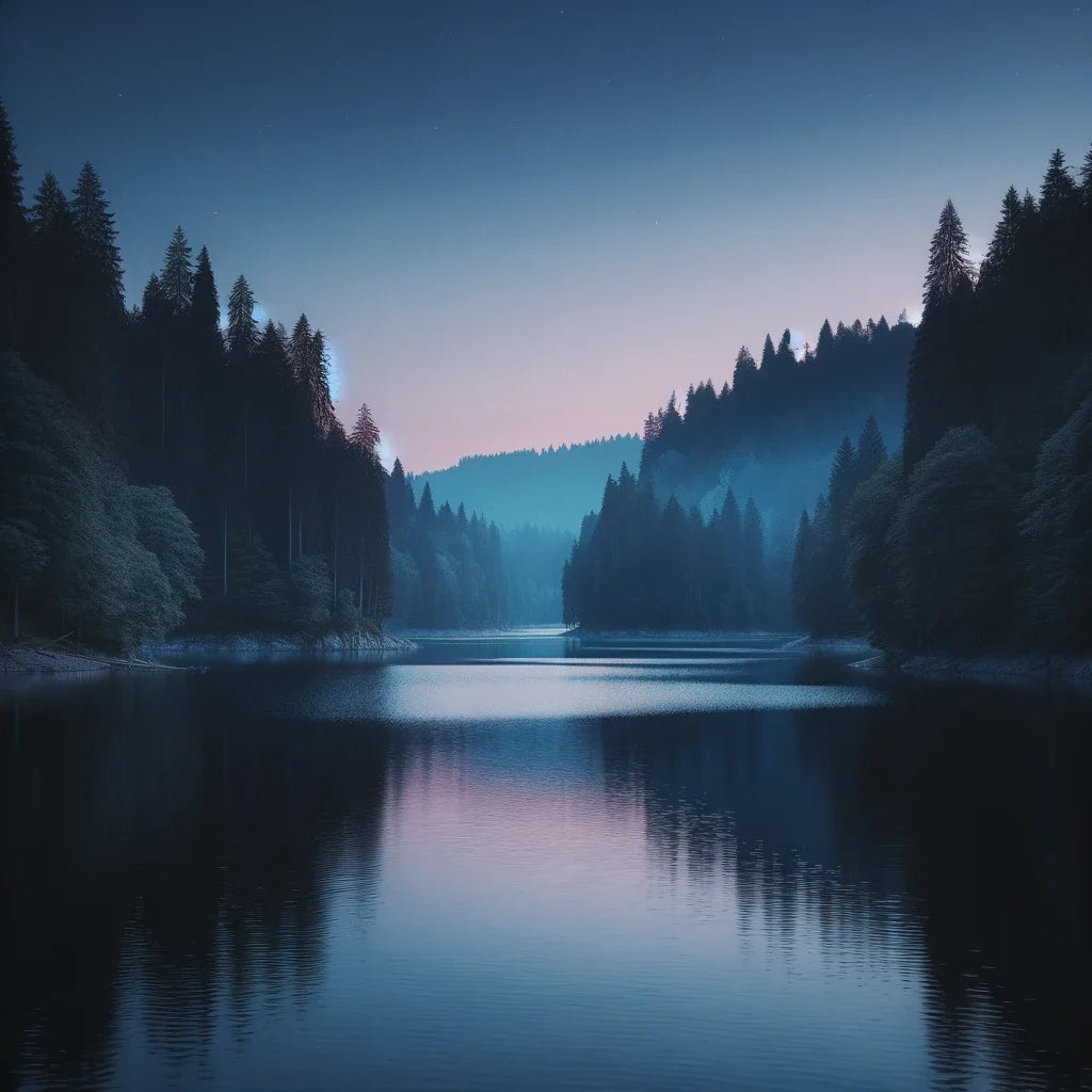 Twilight Lake Canvas