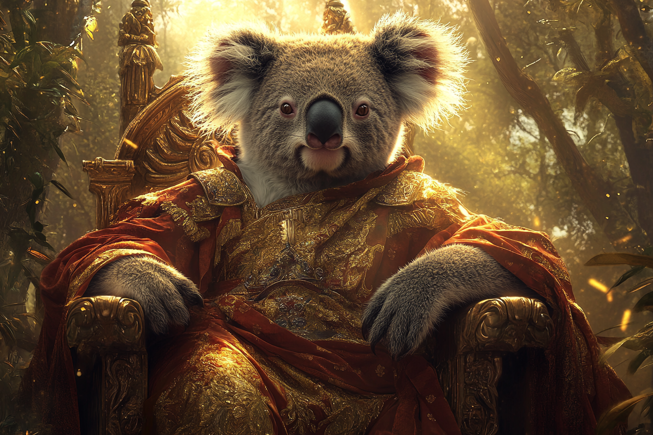 Twilight Majesty Koala Blanket