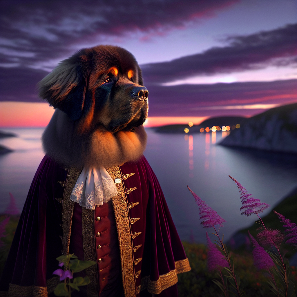 Twilight Majesty Newfoundland Canvas