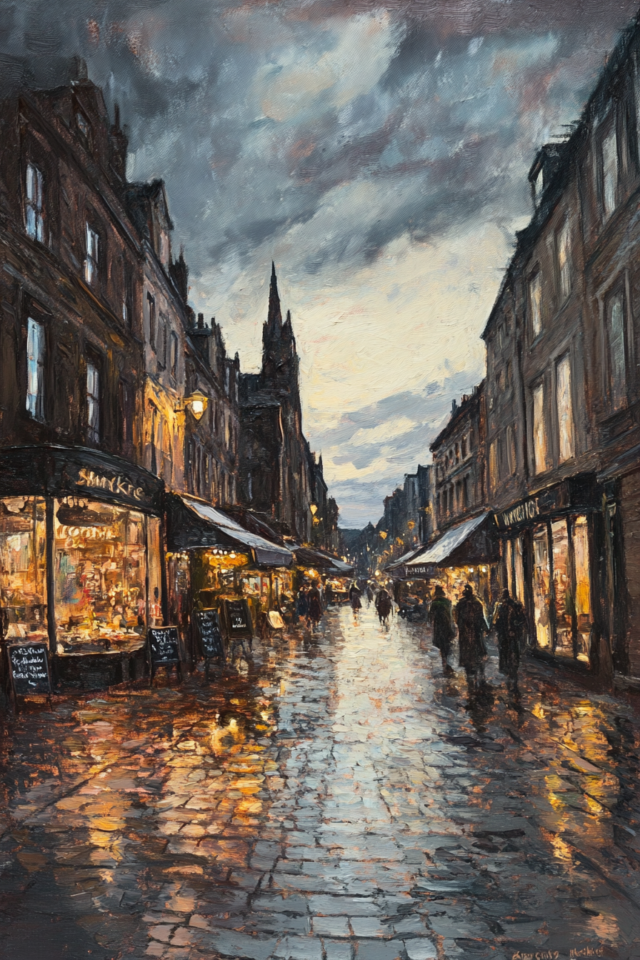 Twilight Melancholy Market Canvas