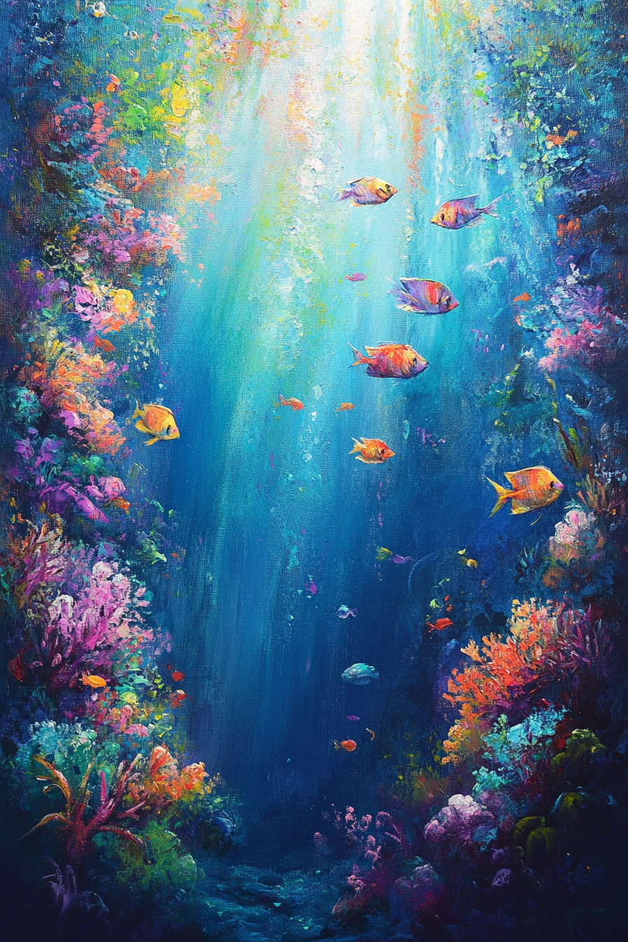 Twilight Reef Mystery Canvas