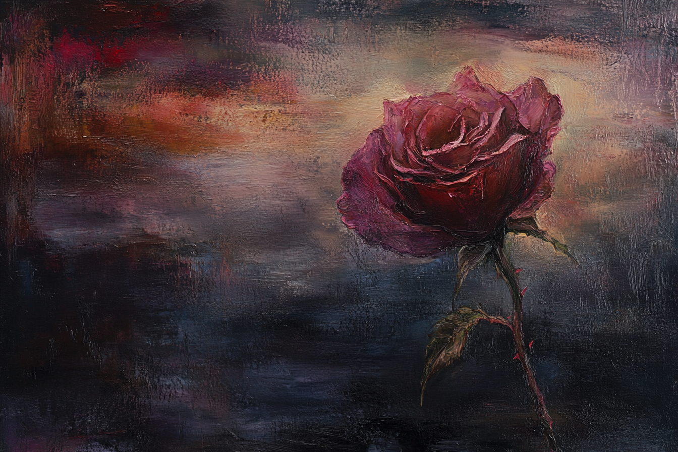 Twilight Rose Canvas