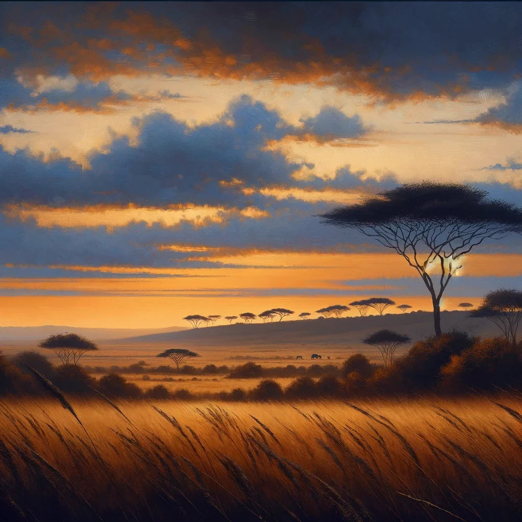 Twilight Savannah Canvas