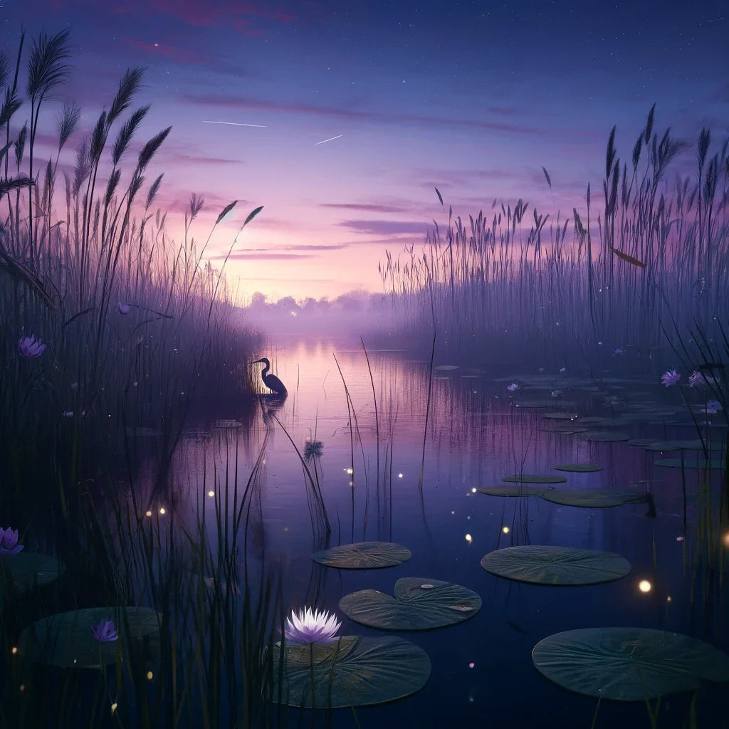Twilight Wetland Canvas