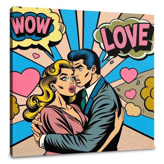 Comic Romance Canvas