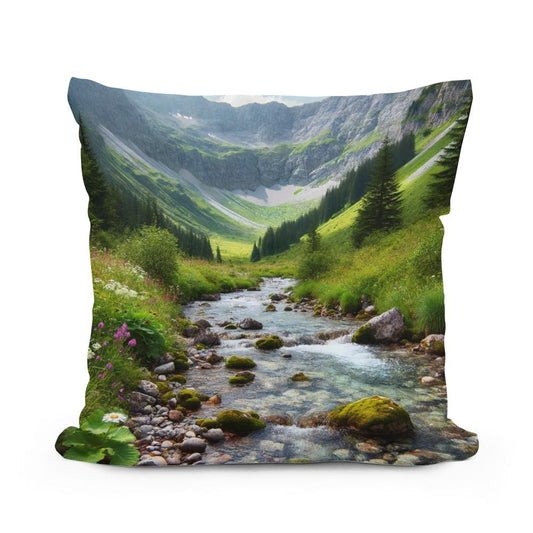 Mountain Stream Cotton Cushion