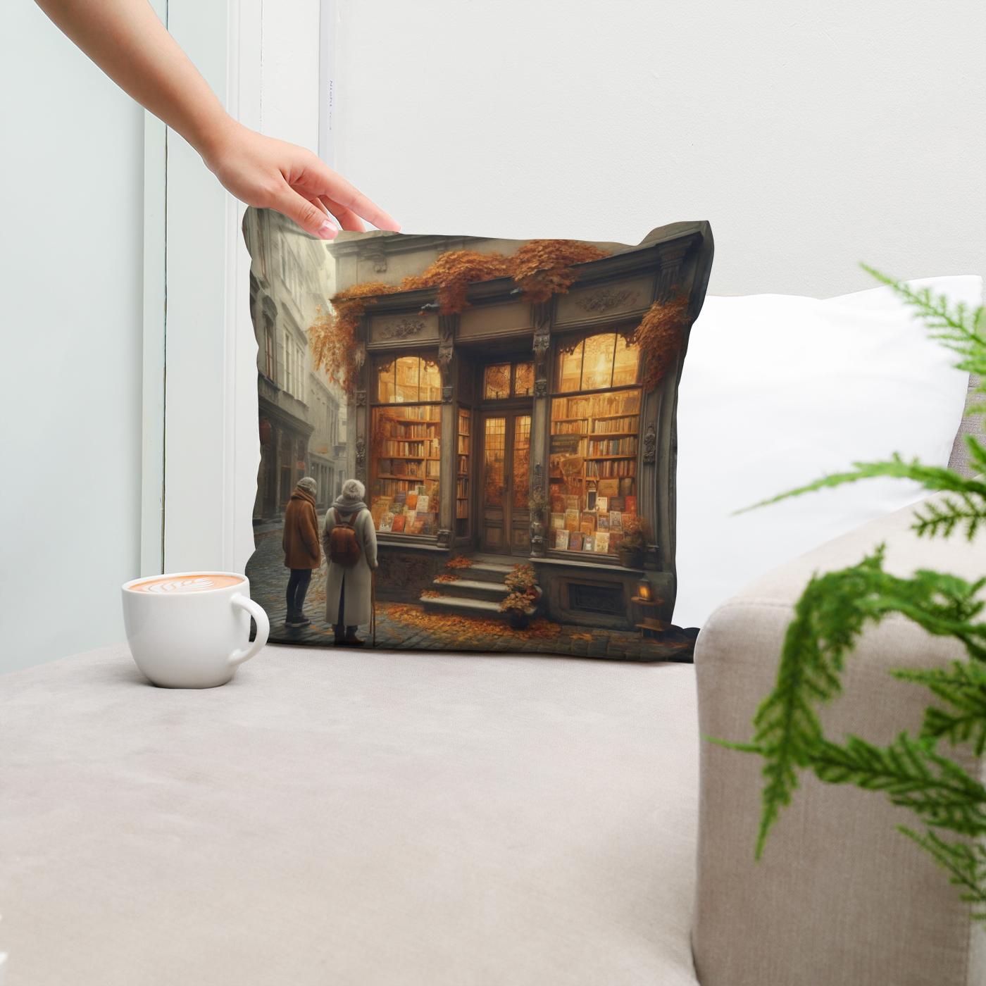 Cozy Autumn Reads Cotton Cushion