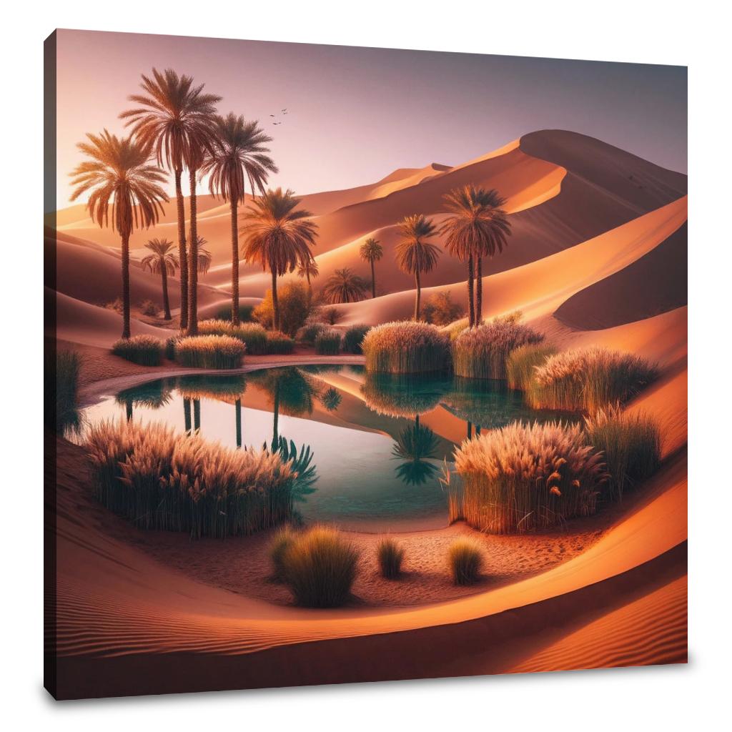 Desert Oasis Tranquillity Canvas