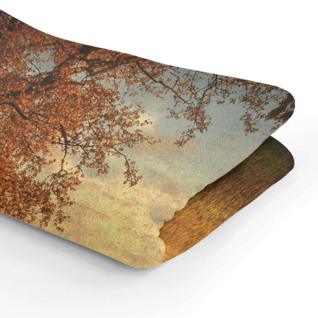 Golden Autumn Dusk Blanket