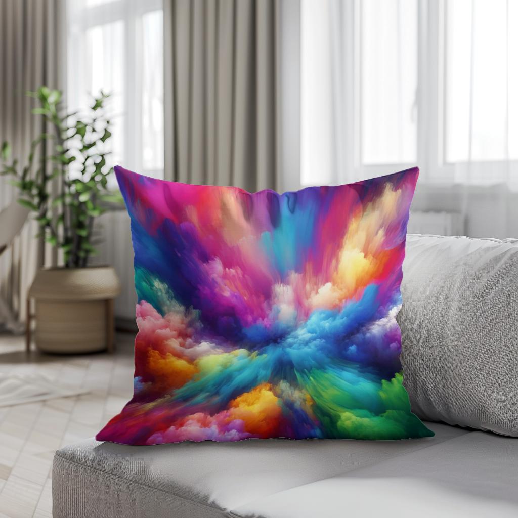 Serene Vibrance Cotton Cushion