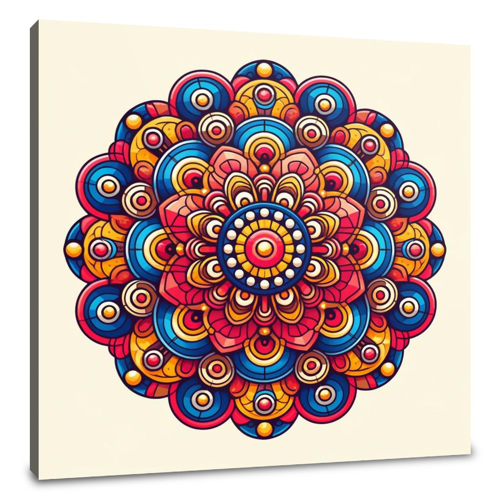 Vivid Symmetry Canvas