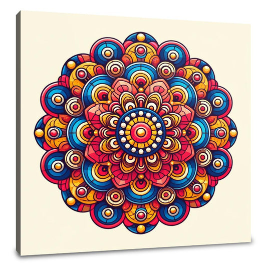 Vivid Symmetry Canvas