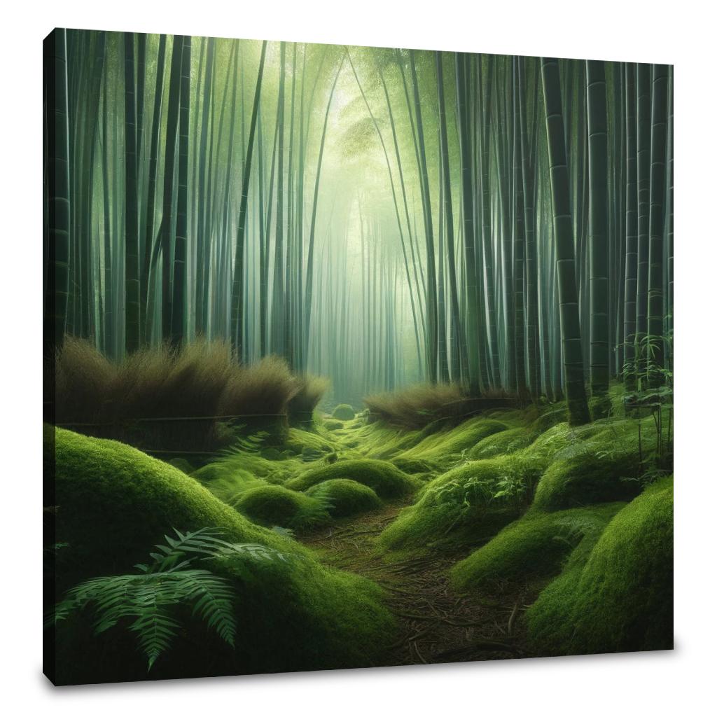 Tranquil Bamboo Grove Canvas