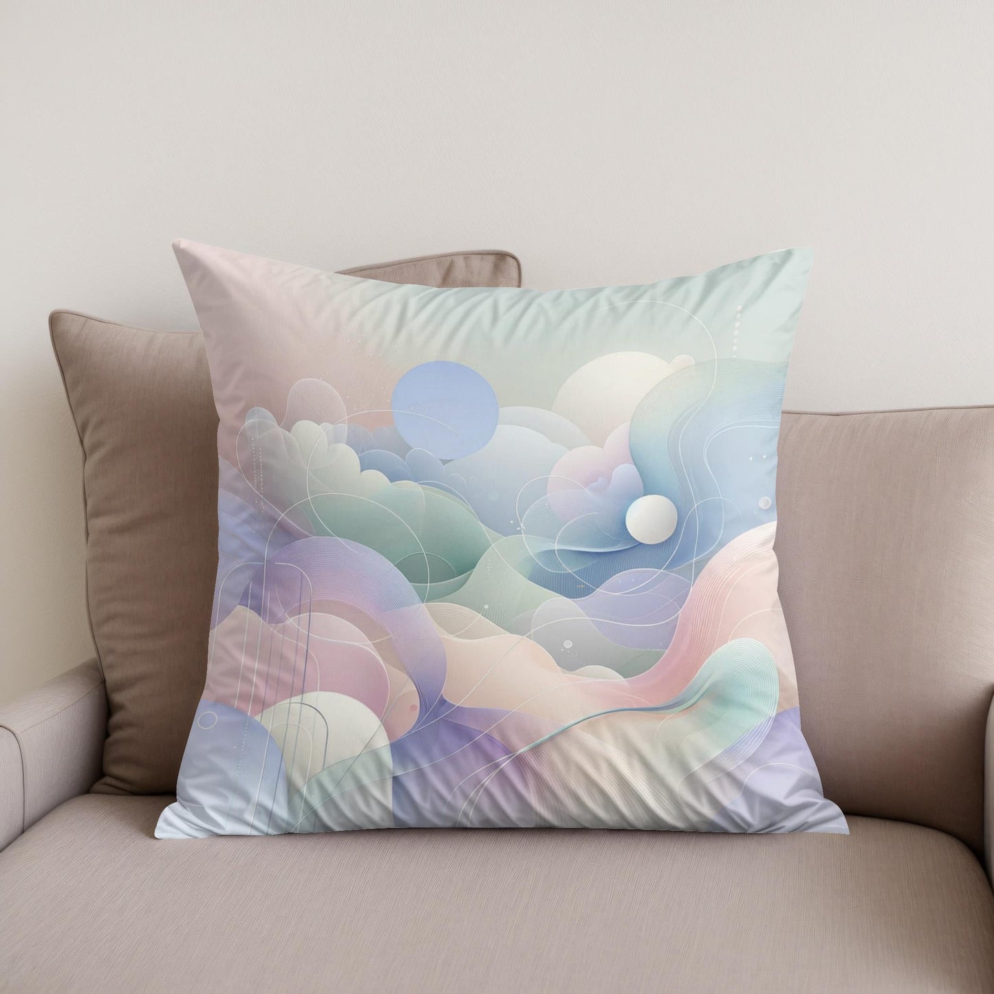 Serene Pastel Whisper Cotton Cushion
