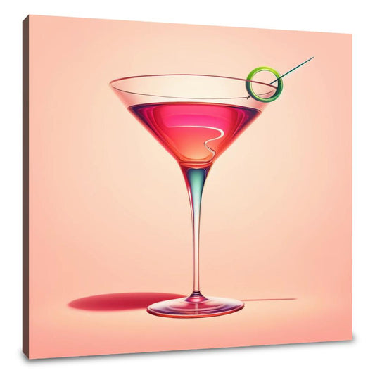 Cosmopolitan in Minimalist Style Canvas