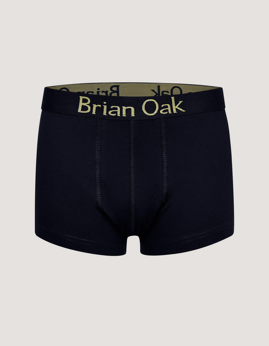 Black Cotton Stretch Boxer Short