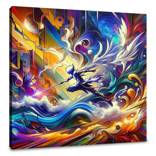 Parallel Odyssey: Abstract Fusion Canvas