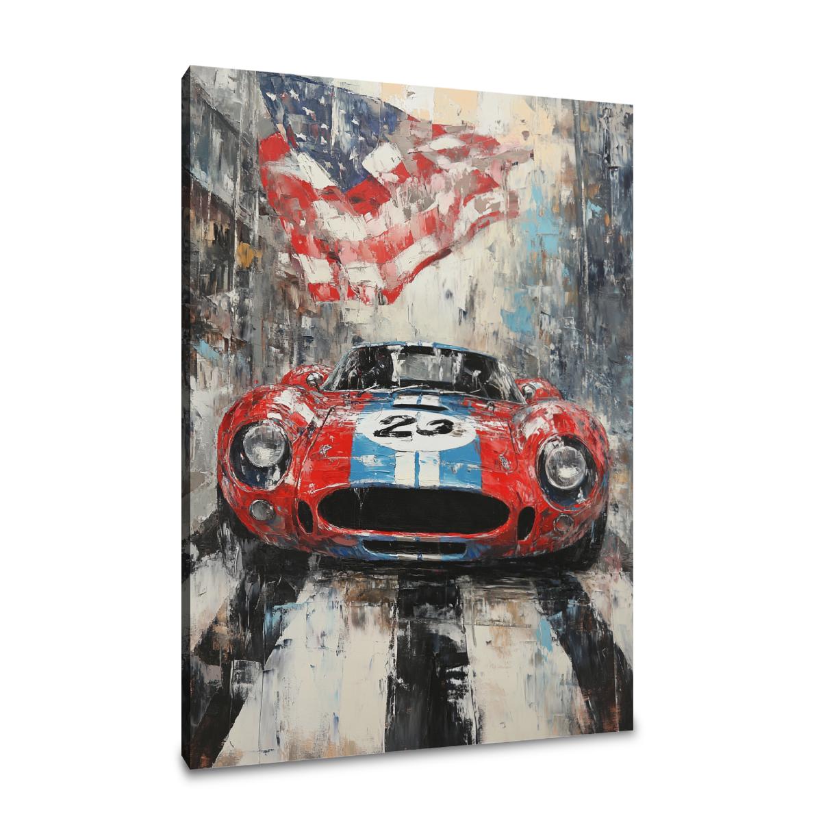 Thrilling Finish Line Canvas