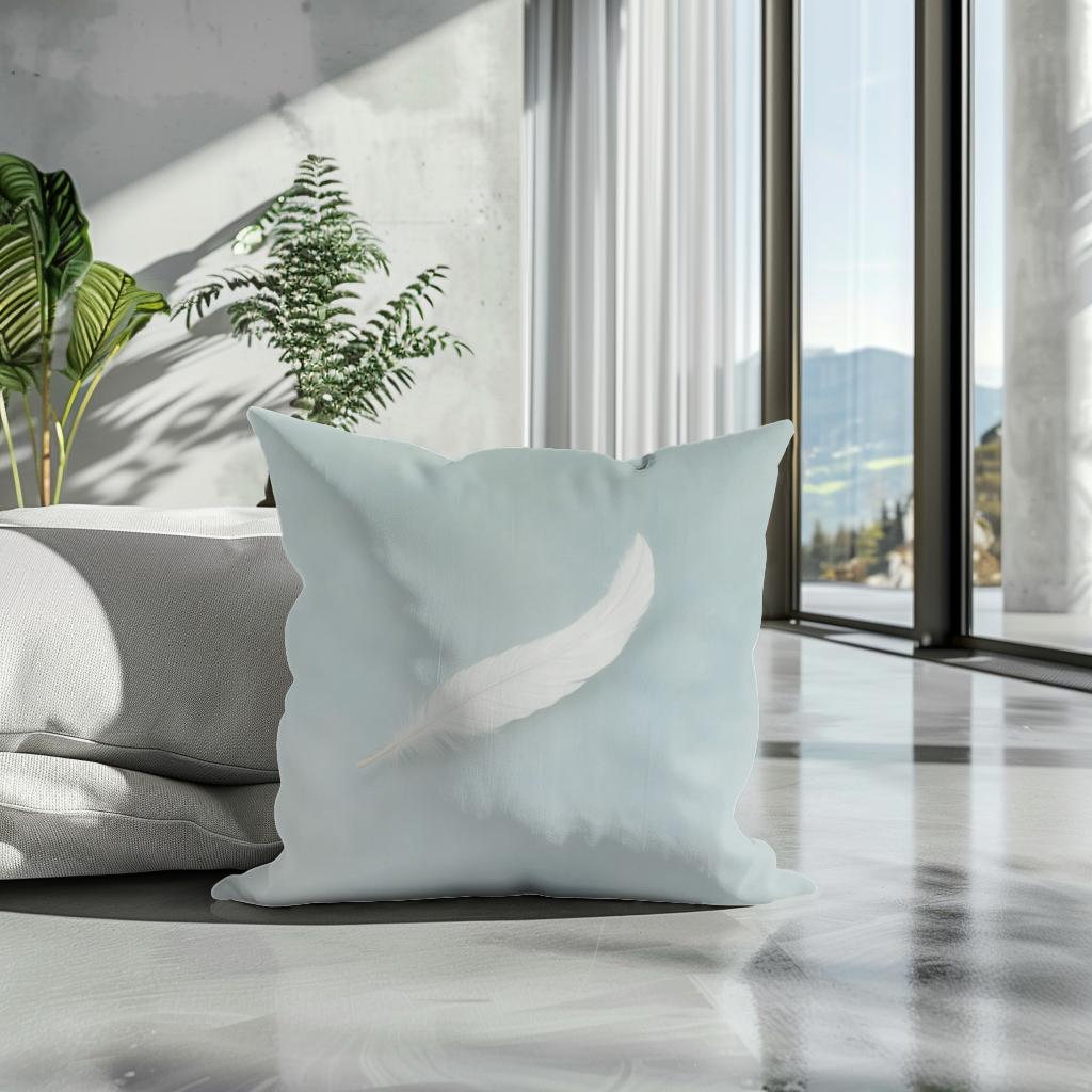 Whispering Feather Cotton Cushion