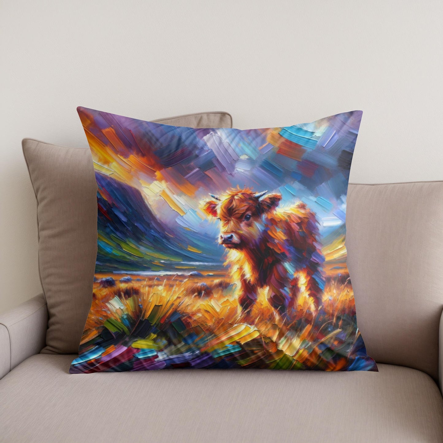 Highland Emotion Cotton Cushion