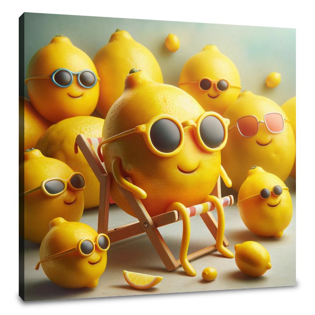 Lemonade Whimsy Canvas