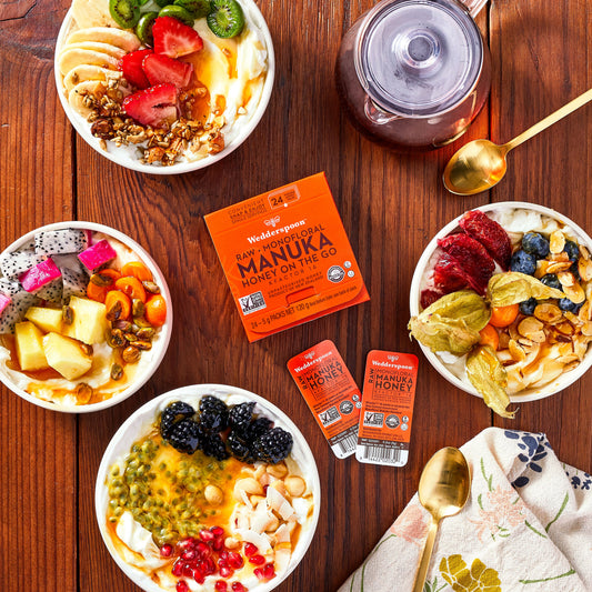 Wedderspoon Honey On The Go KFactor 16+ Manuka Snap Packs 120g (24 snaps per box)