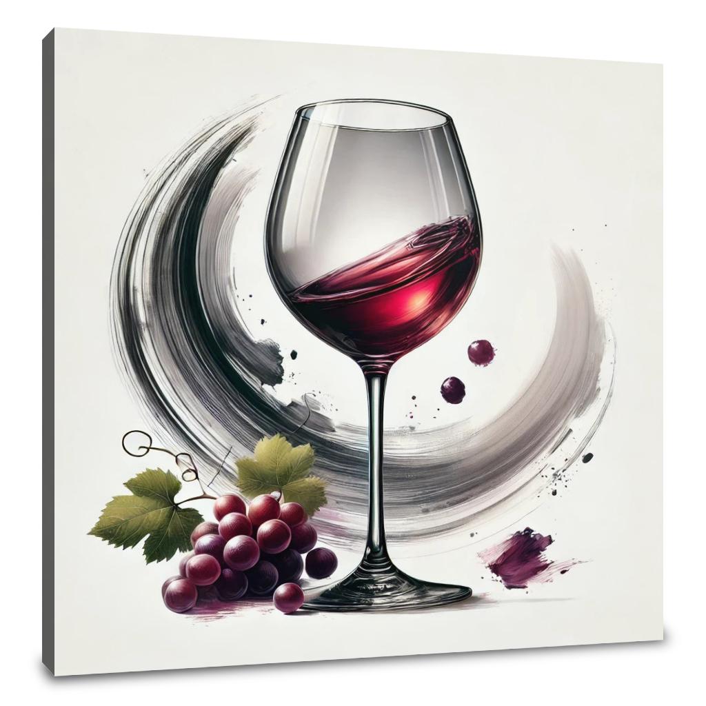 Wine Art Sophistication Canvas