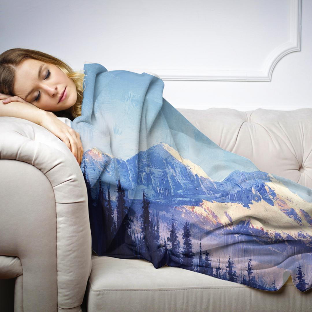 Enigmatic Alpine Serenity Blanket