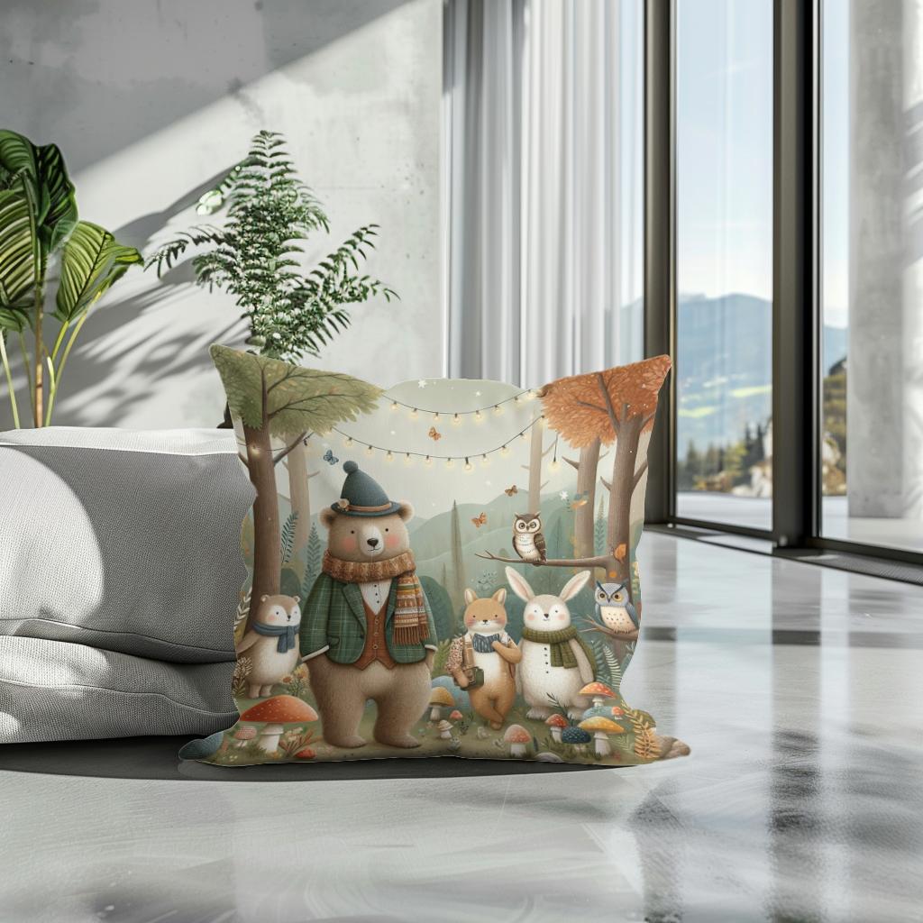 Enchanted Woods Cotton Cushion