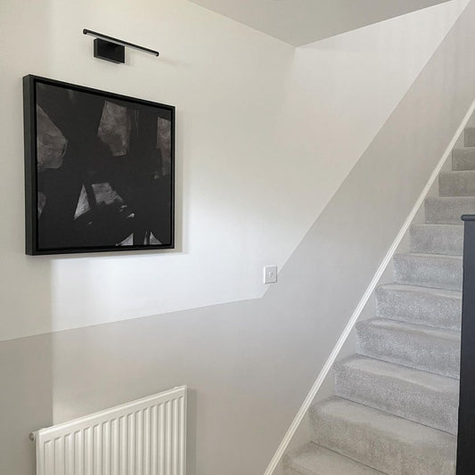 Noir II Square Framed Printed Canvas