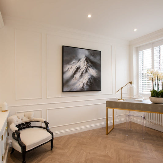 Greatest Heights Square Framed Printed Canvas