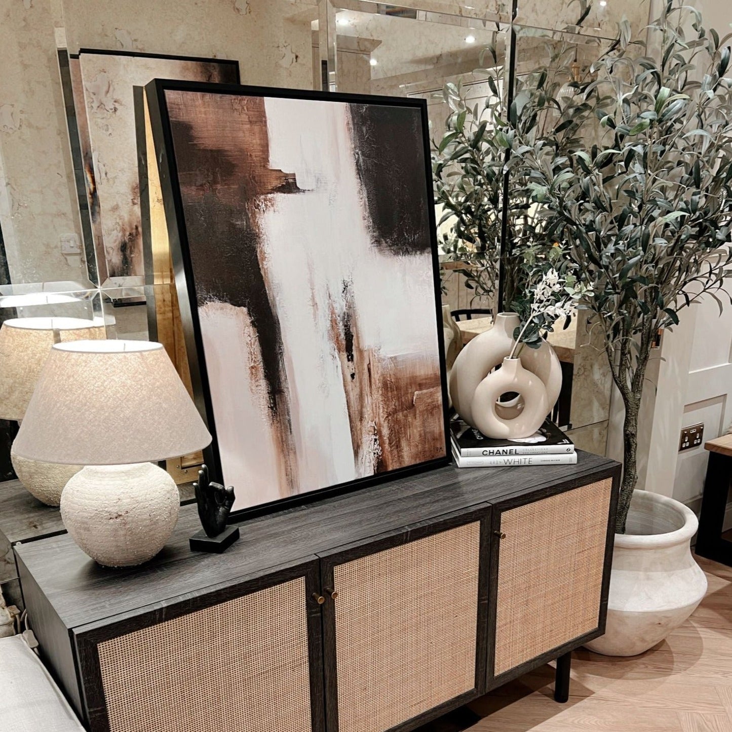 Casa II Portrait Framed Printed Canvas