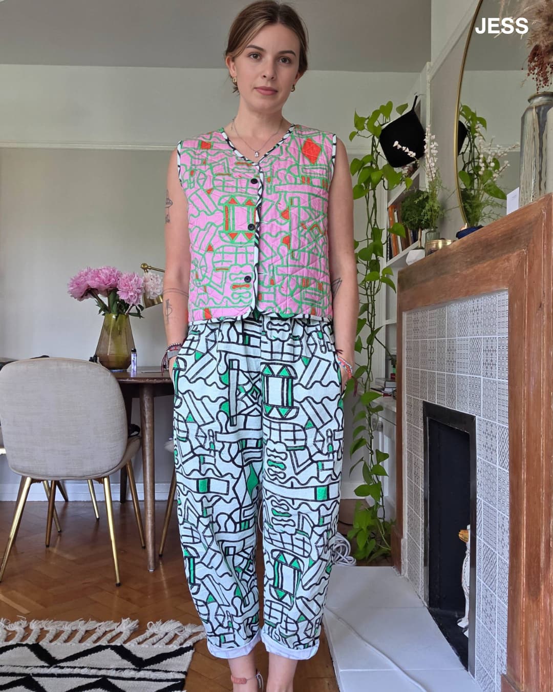 Organic Cotton and Linen Balloon Trousers