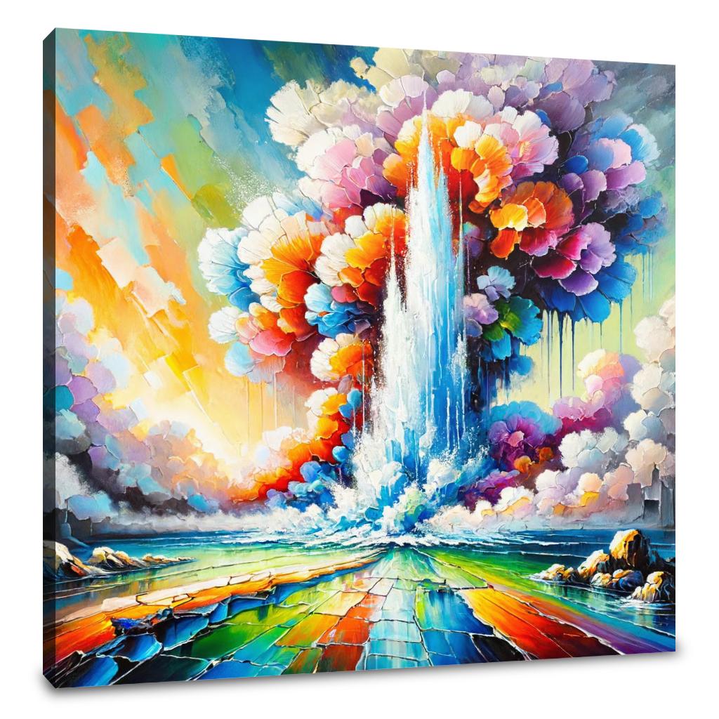 Surreal Geyser Canvas