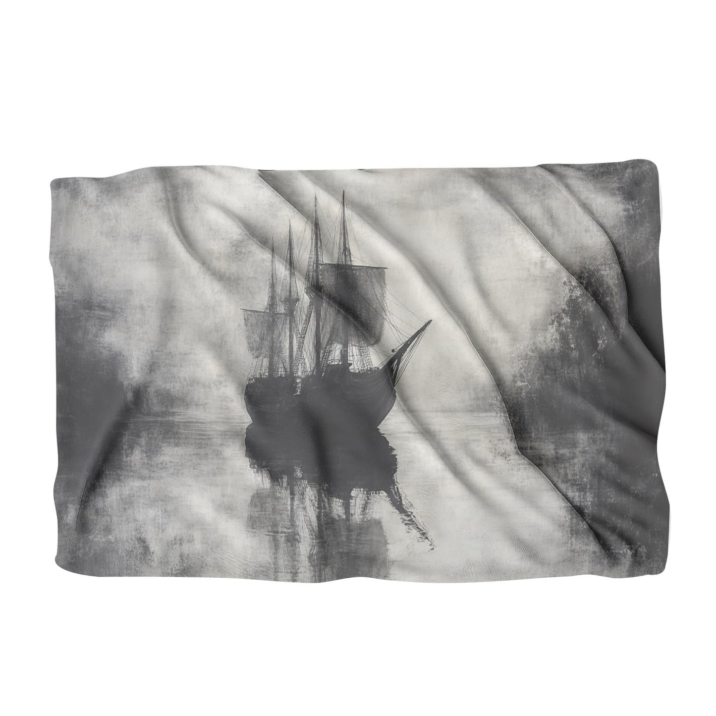 Ghostly Vessel Reflection Blanket