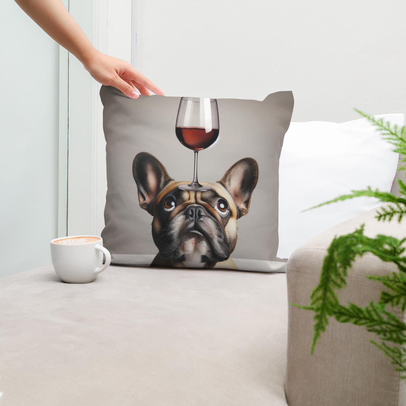 French Bulldog Toast Cotton Cushion