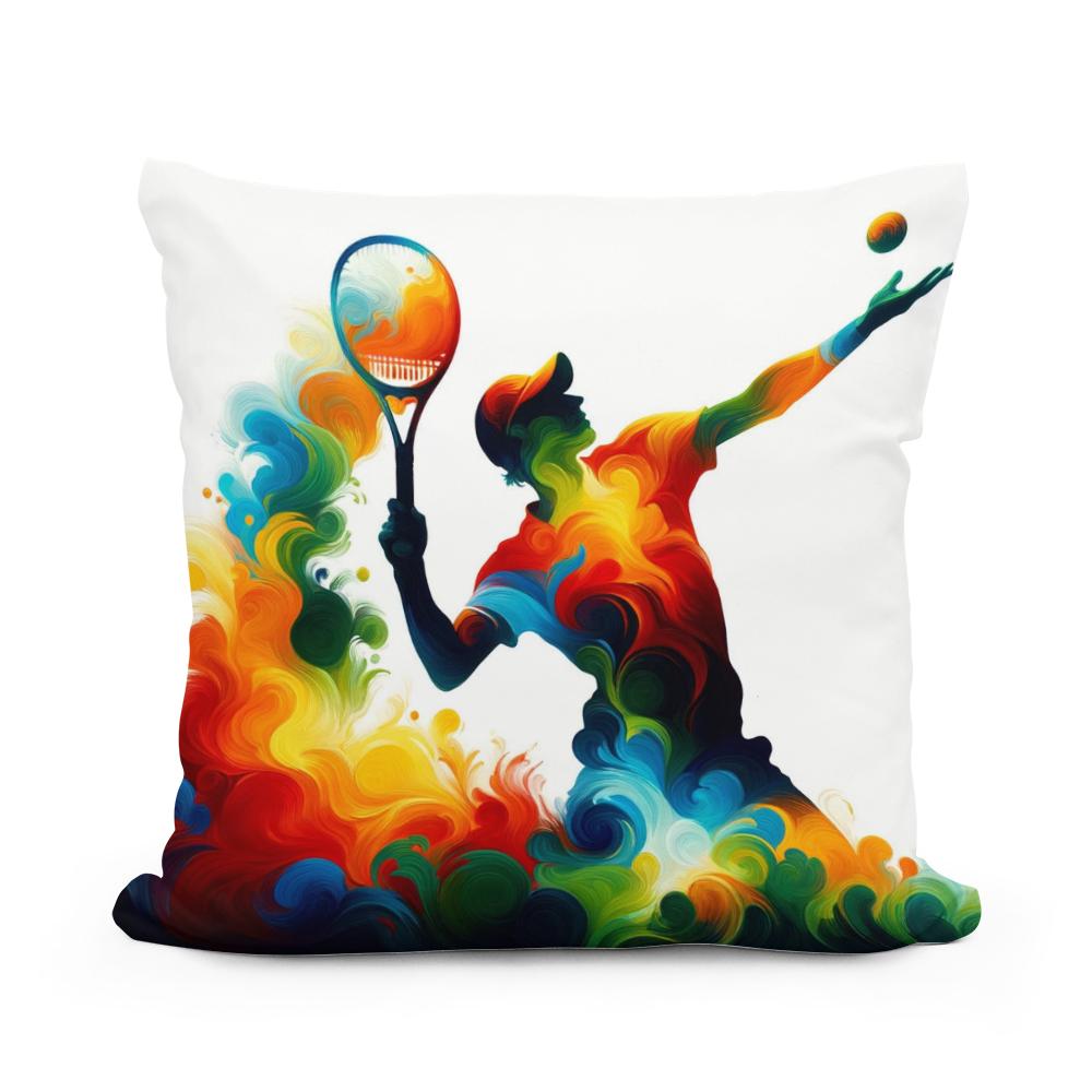 Serve and Swirl Cotton Cushion