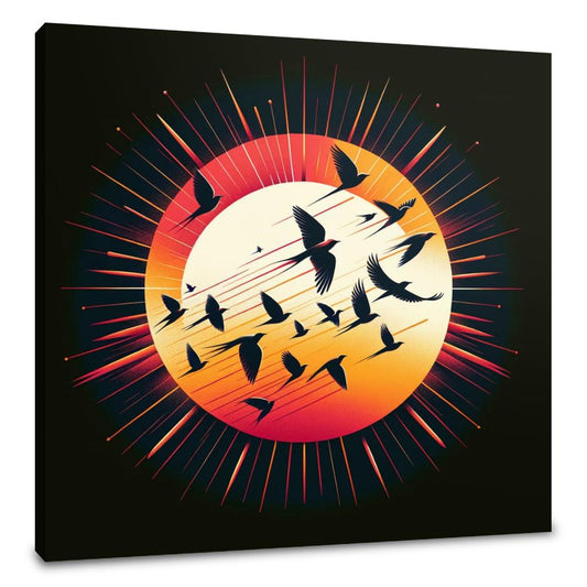 Sunset Avian Symphony Canvas