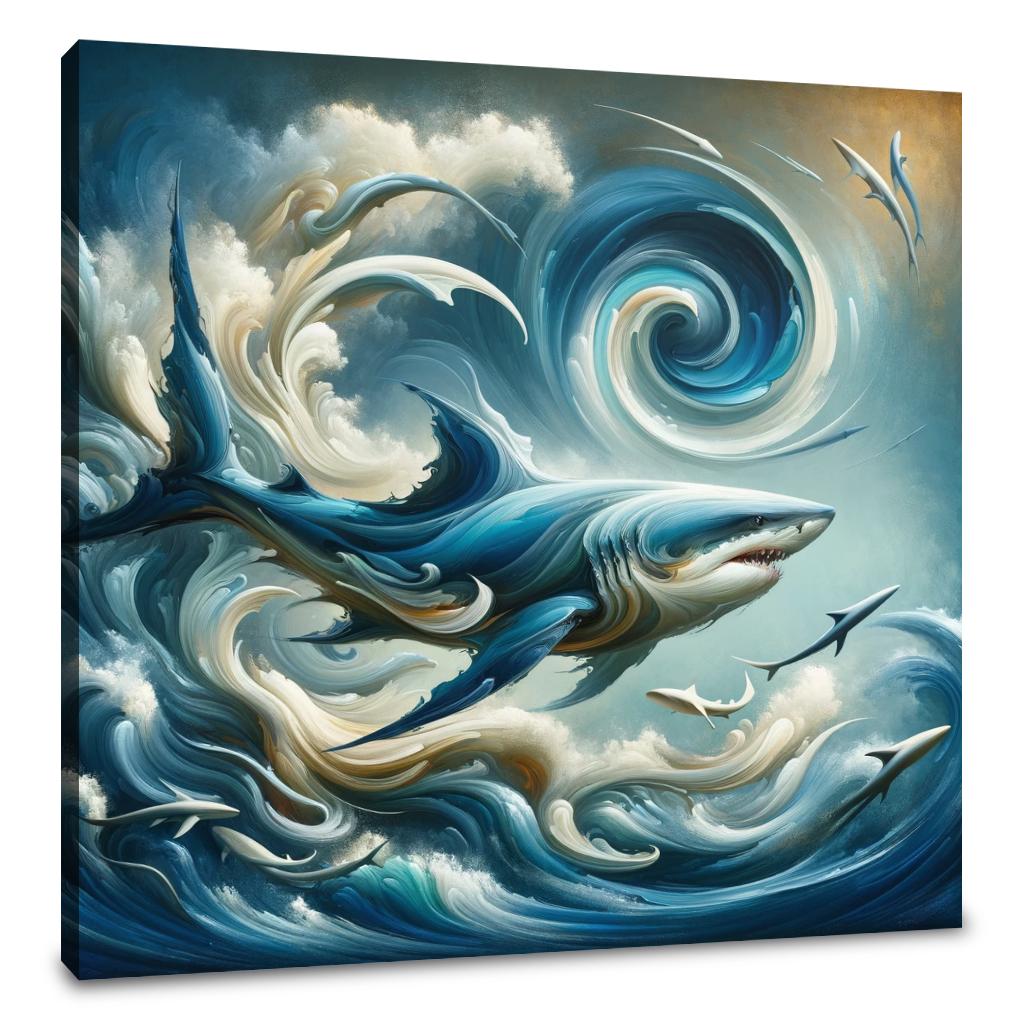 Ballet of the Sharks Canvas