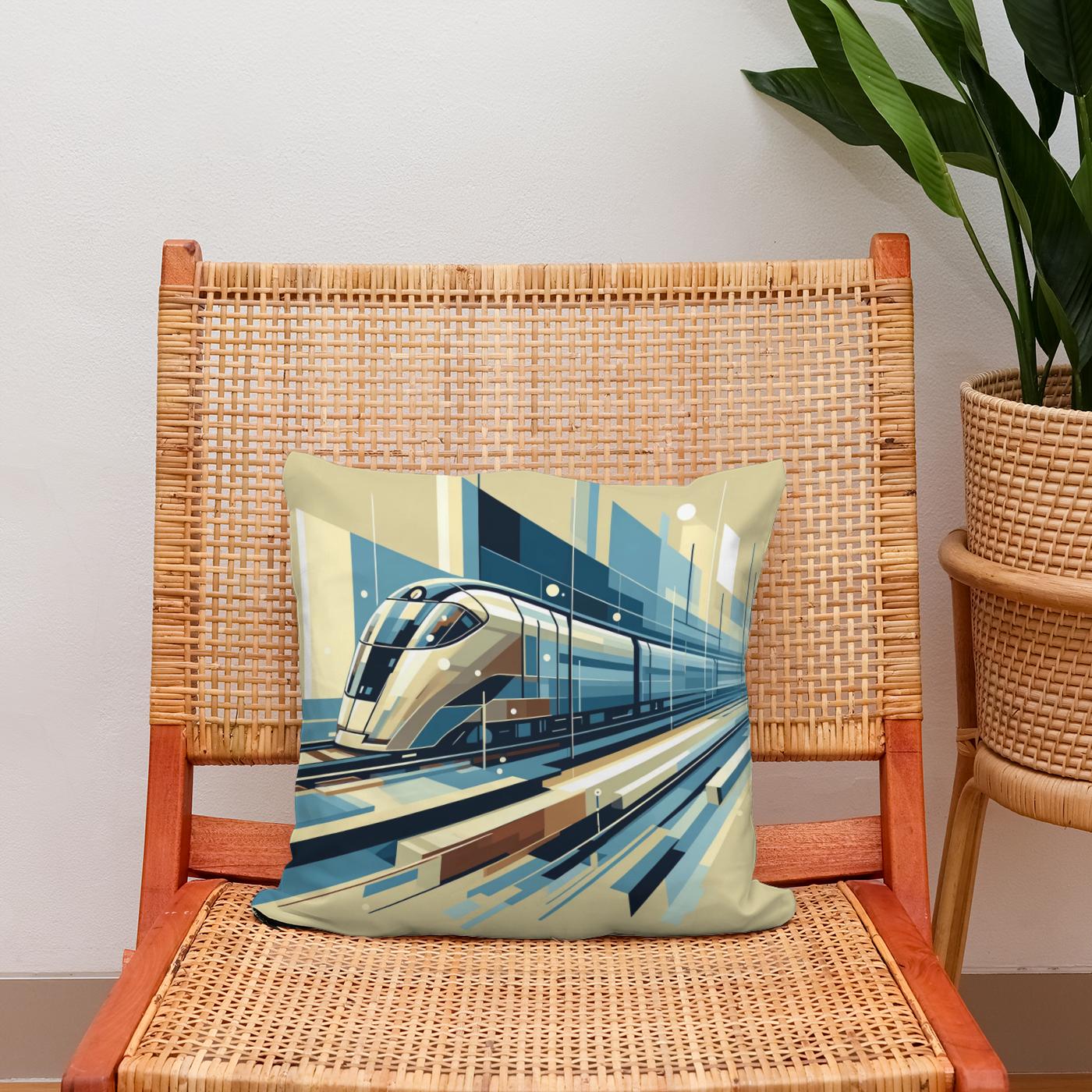 Future Tracks Cotton Cushion