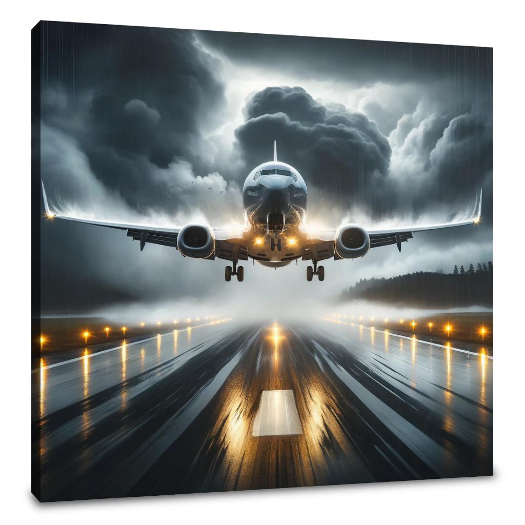 Stormy Descent Canvas