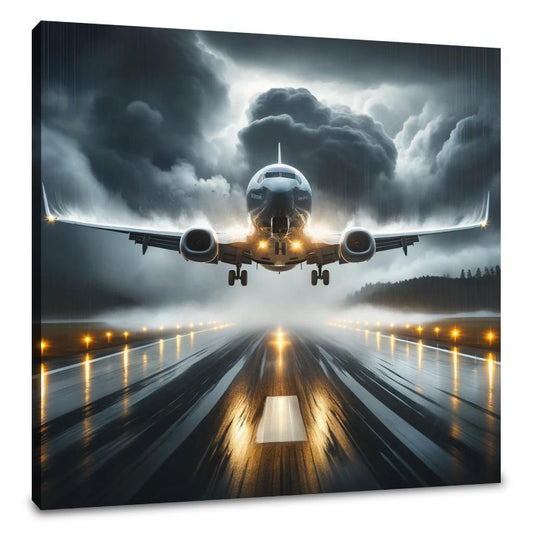 Stormy Descent Canvas