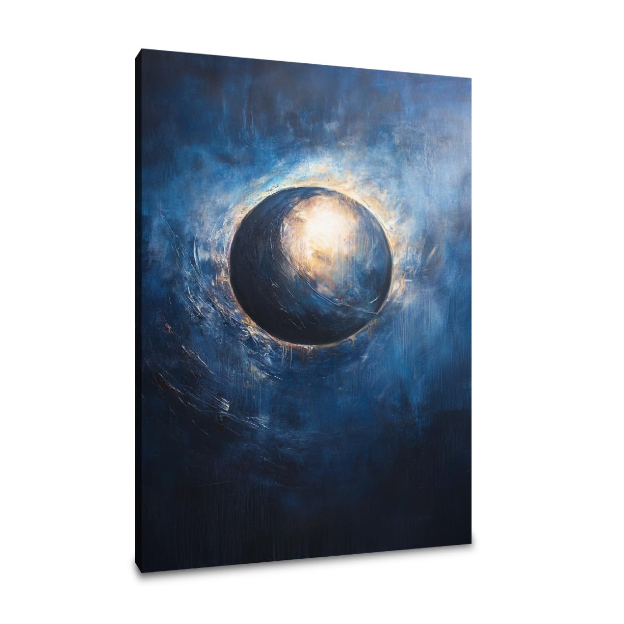 Celestial Whisper Eclipse Canvas