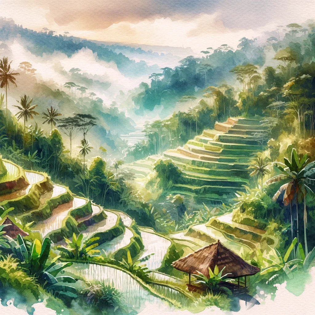 Ubud Tranquility Canvas