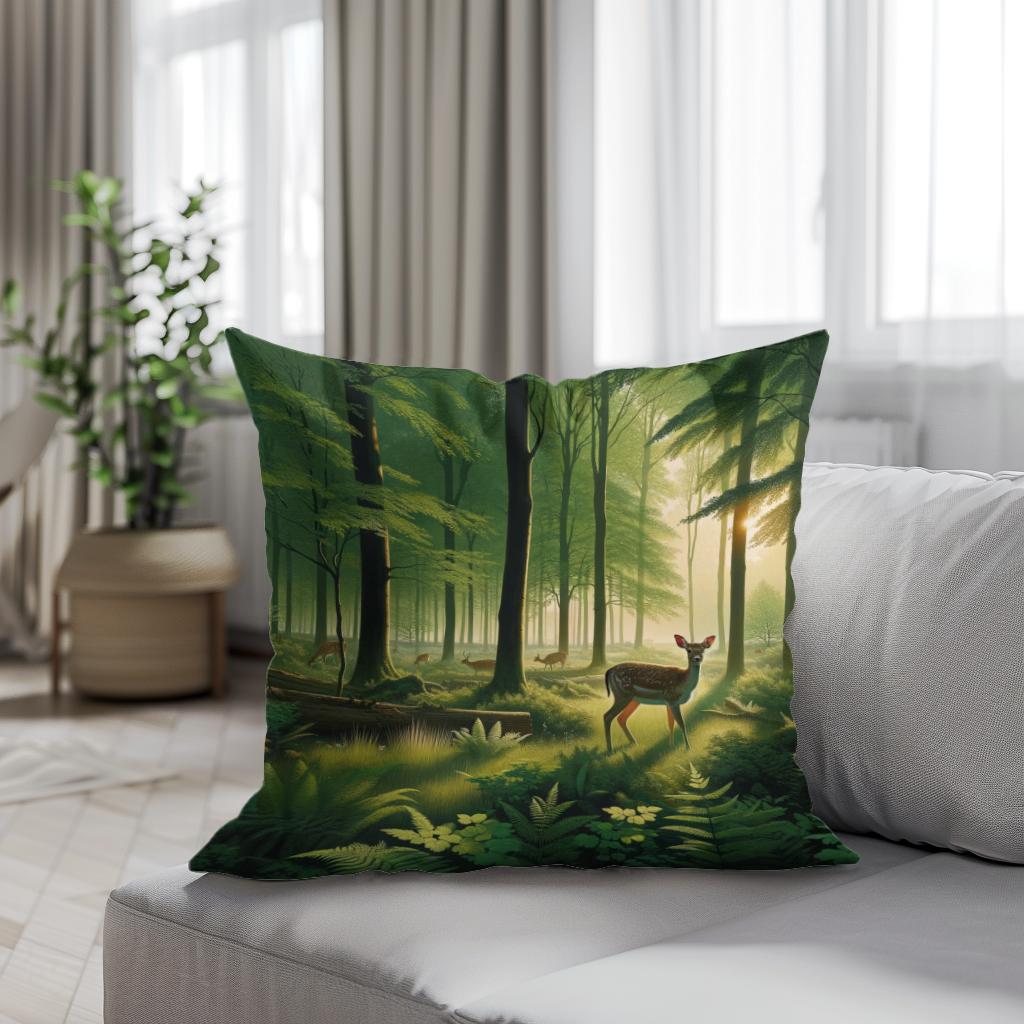 Dawn Forest Cotton Cushion